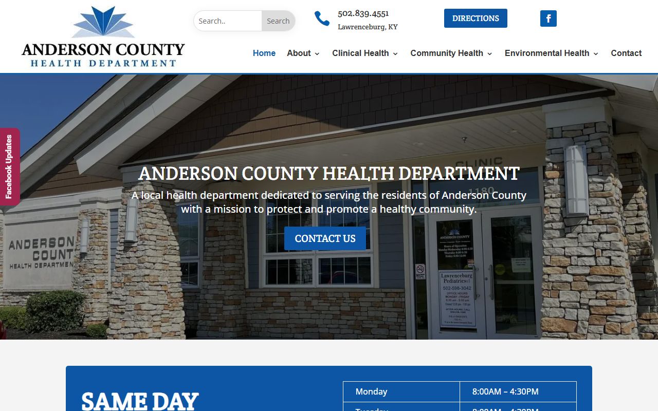 Anderson County Birth Records Health Department