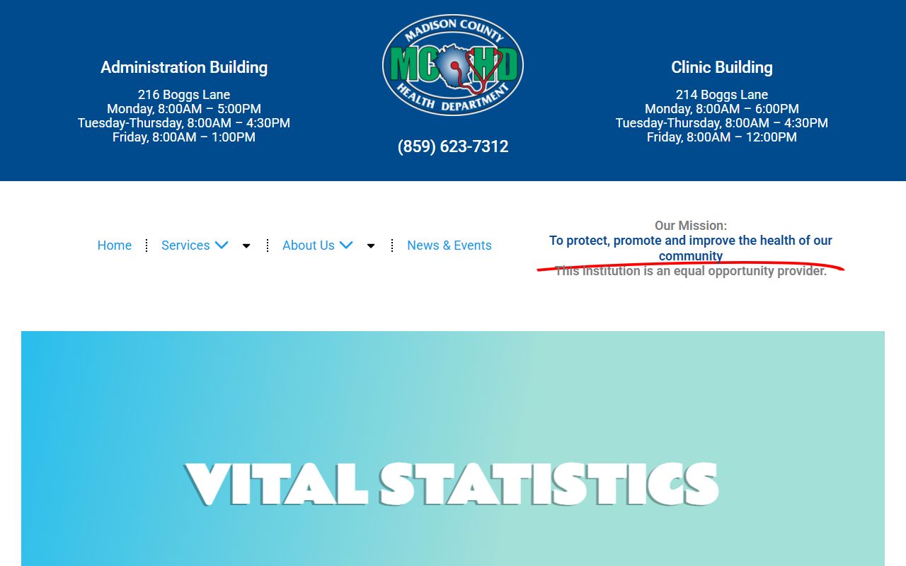 Madison County Birth Records Office